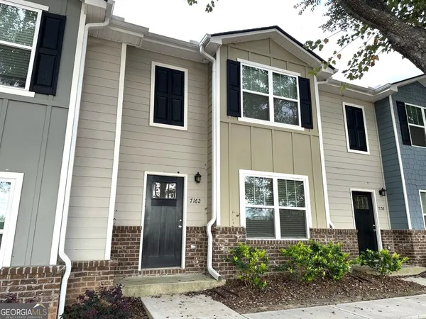 a front view of a house