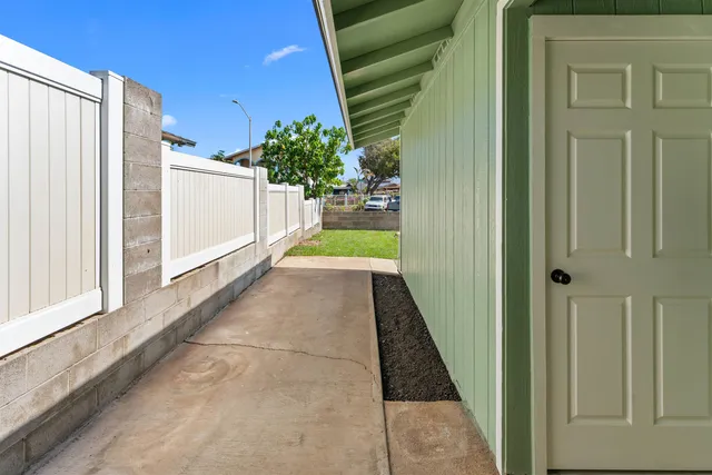 a view of an empty room