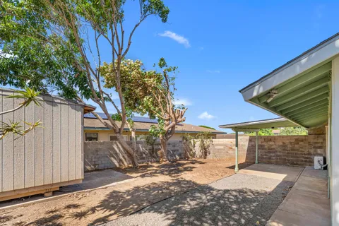 a view of a barn with a yard