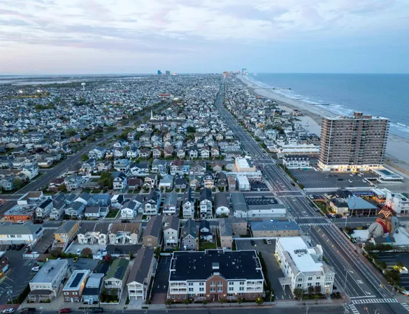 an aerial view of a city