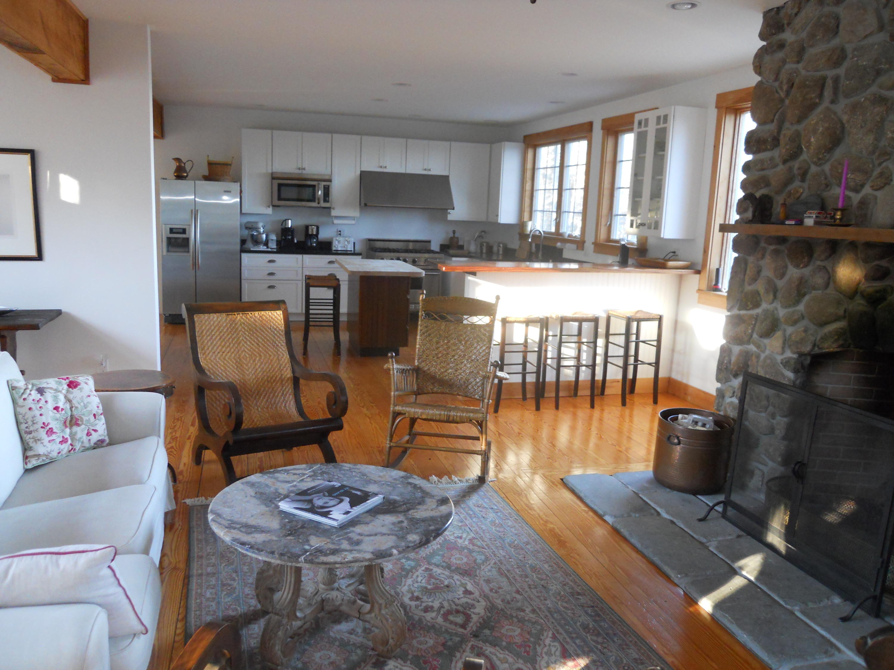 135 Rebel Hill Road Islesboro, ME 04848 - Photo 8 of 30 LIving Room/Kitchen