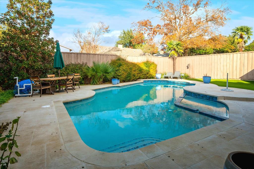 9545 Milltrail Drive Dallas, TX 75238 - Photo 27 of 30 a view of a swimming pool with a lounge chairs