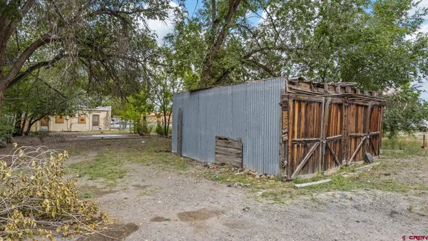 a backyard of a house