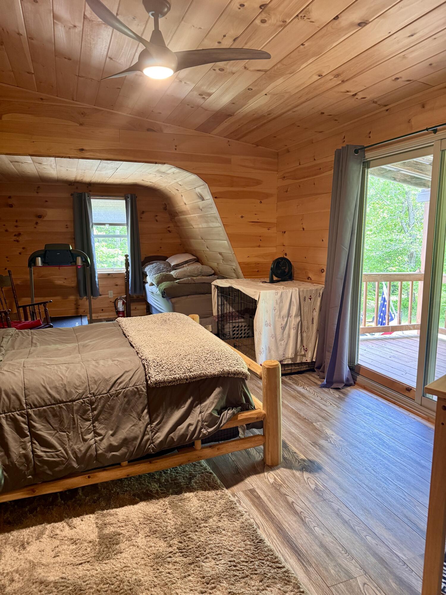 141 Parkman Road Wellington, ME 04942 - Photo 13 of 17 Primary bedroom leads to a covered p