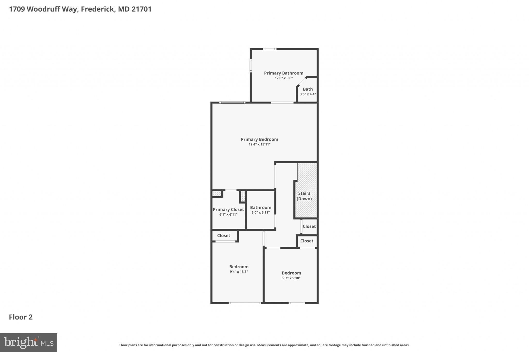 1709 Woodruff Way Frederick, MD 21701 - Photo 35 of 42 a picture of a floor plan