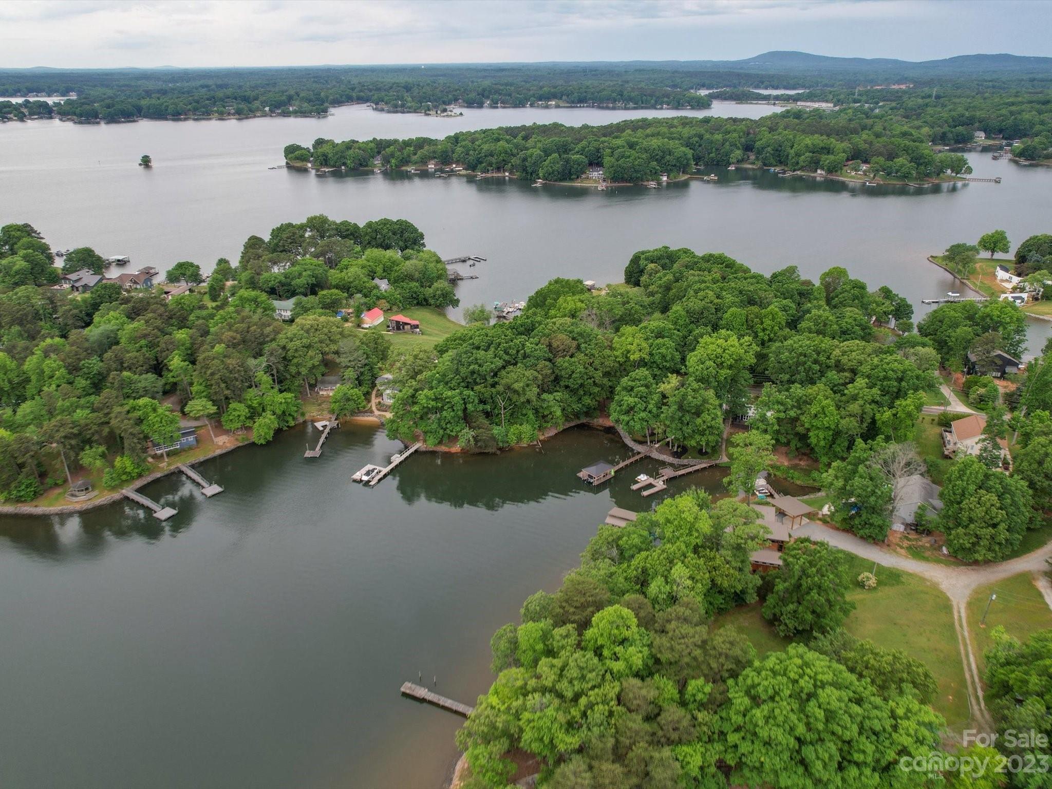 4614 Kiser Island Road Terrell, NC 28682 - Photo 22 of 28 an aerial view of a houses with lake view