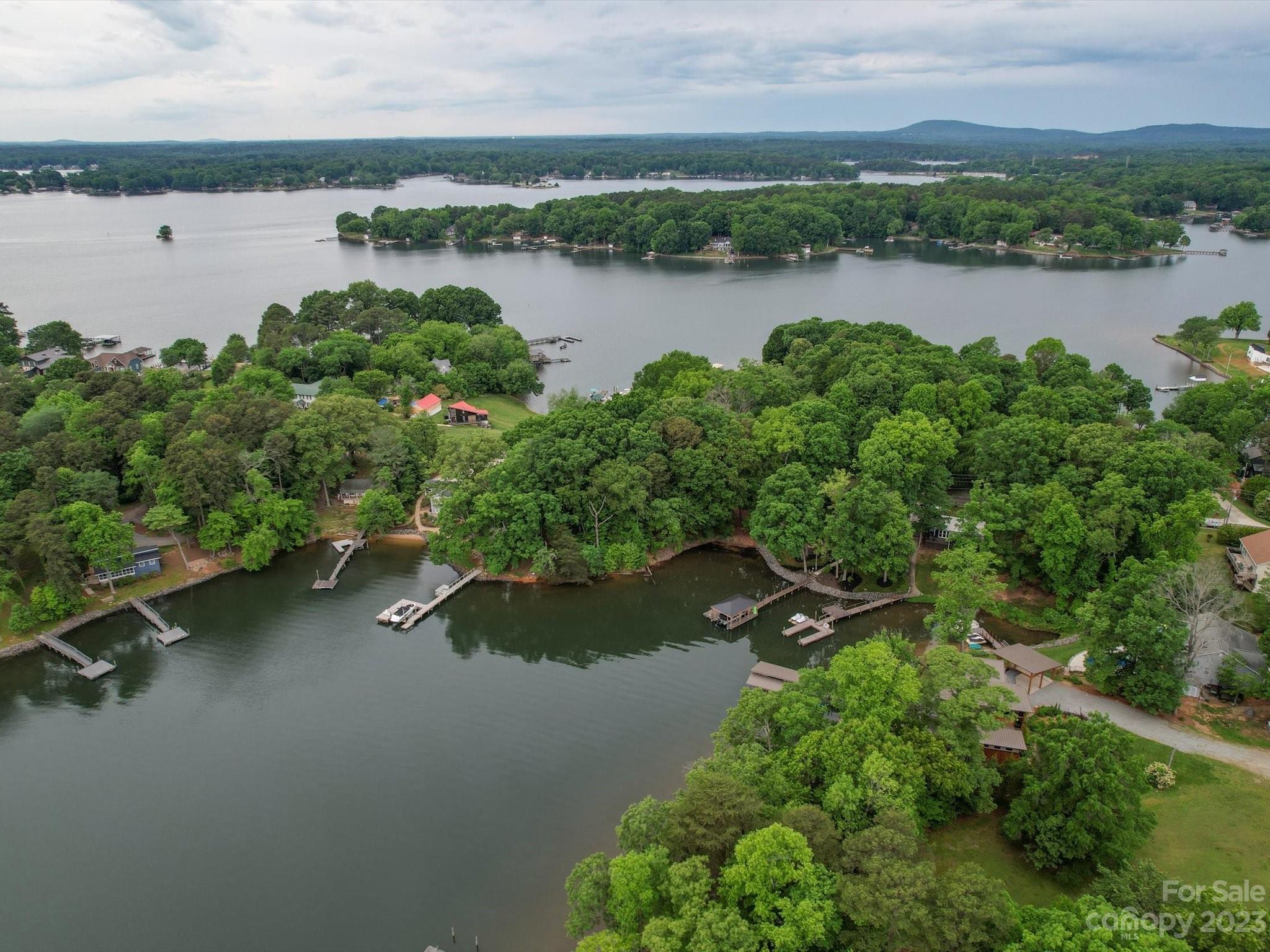 4614 Kiser Island Road Terrell, NC 28682 - Photo 23 of 28 an aerial view of a houses with lake view