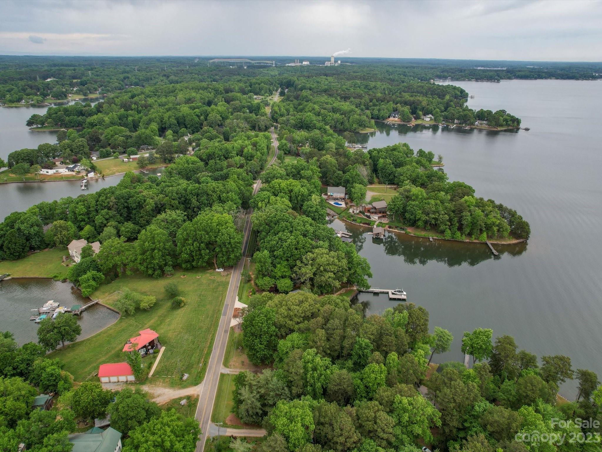4614 Kiser Island Road Terrell, NC 28682 - Photo 3 of 28 an aerial view of residential house with outdoor space and lake view