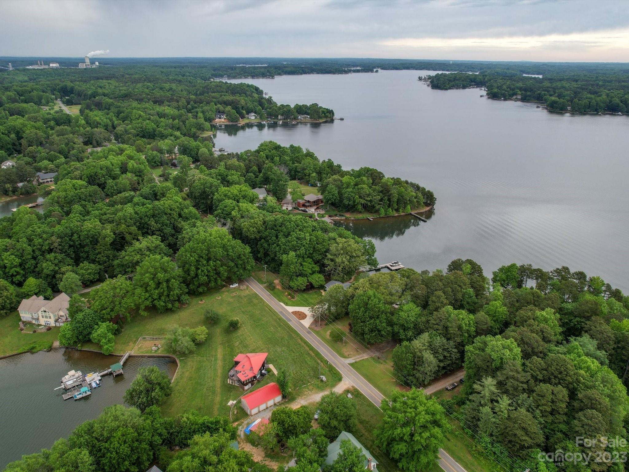 4614 Kiser Island Road Terrell, NC 28682 - Photo 4 of 28 an aerial view of lake and residential houses with outdoor space