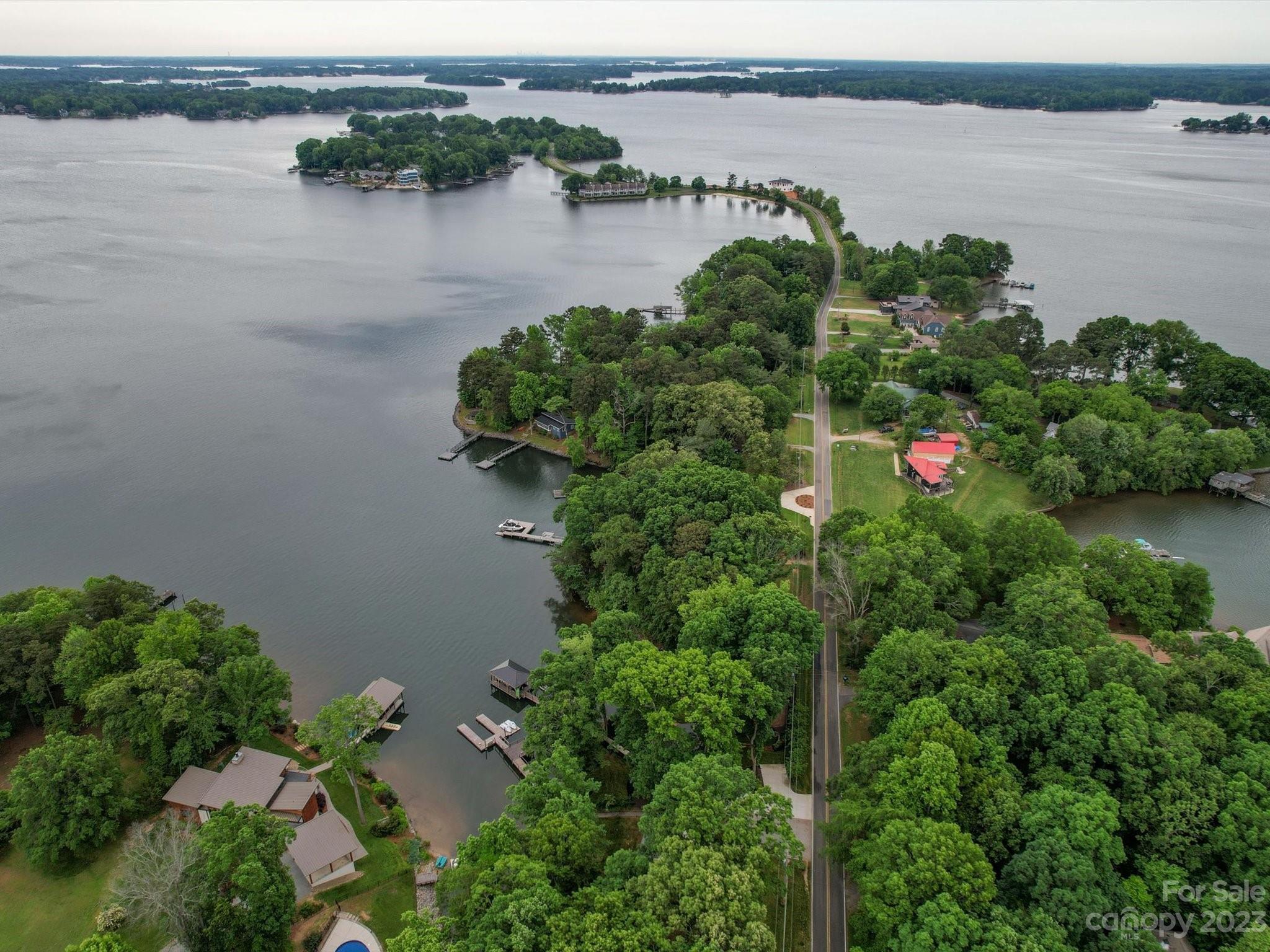 4614 Kiser Island Road Terrell, NC 28682 - Photo 6 of 28 an aerial view of lake and residential houses with outdoor space