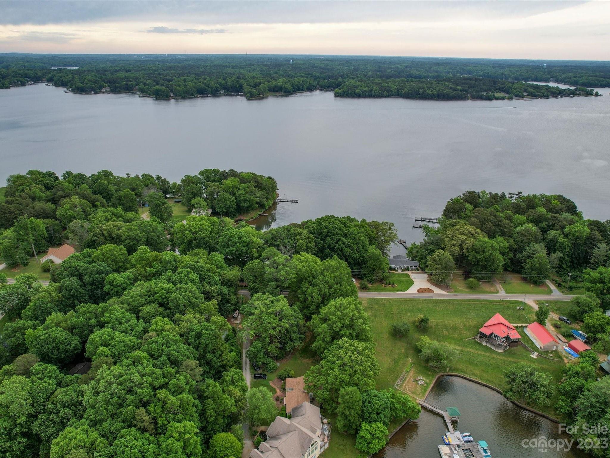 4614 Kiser Island Road Terrell, NC 28682 - Photo 9 of 28 a view of a lake with a big yard