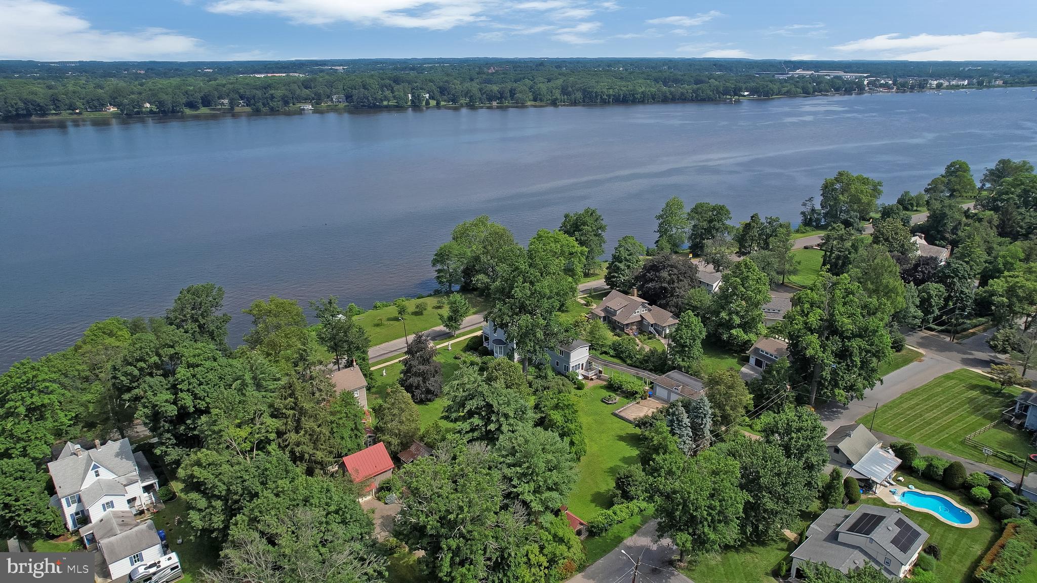 0 Delaware Avenue Delanco, NJ 08075 - Photo 34 of 39 an aerial view of a houses with outdoor space and lake view