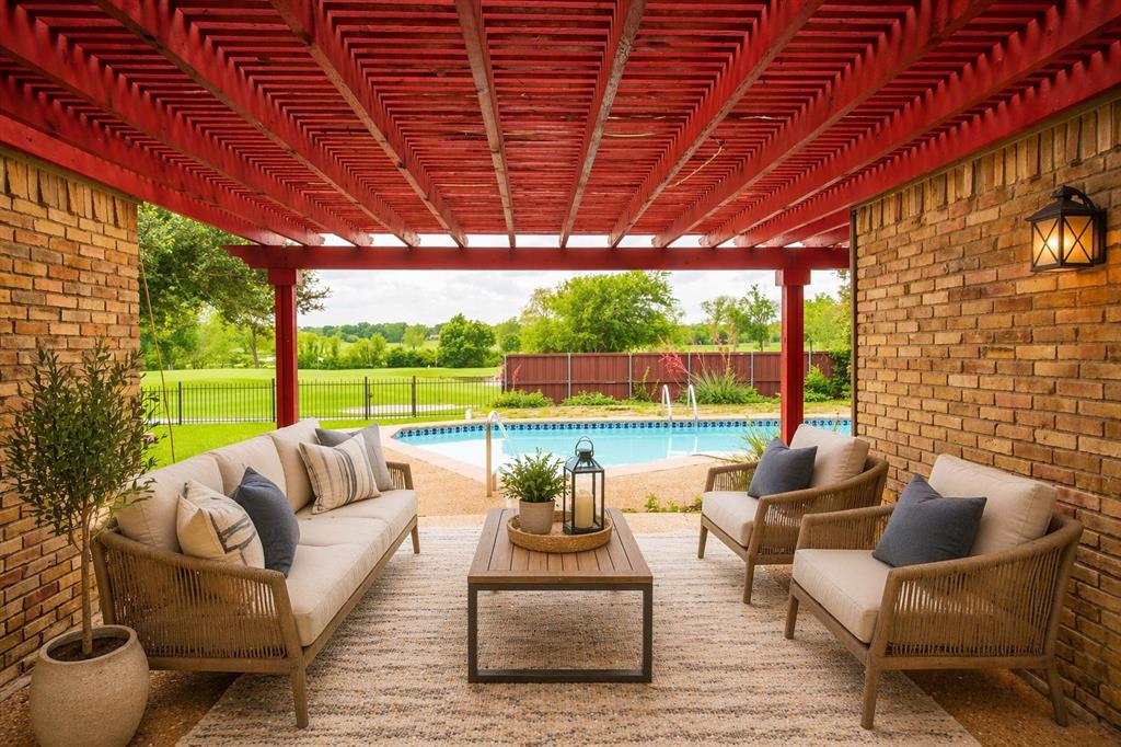 2405 Springpark Way Richardson, TX 75082 - Photo 19 of 40 back yard patio virtually staged