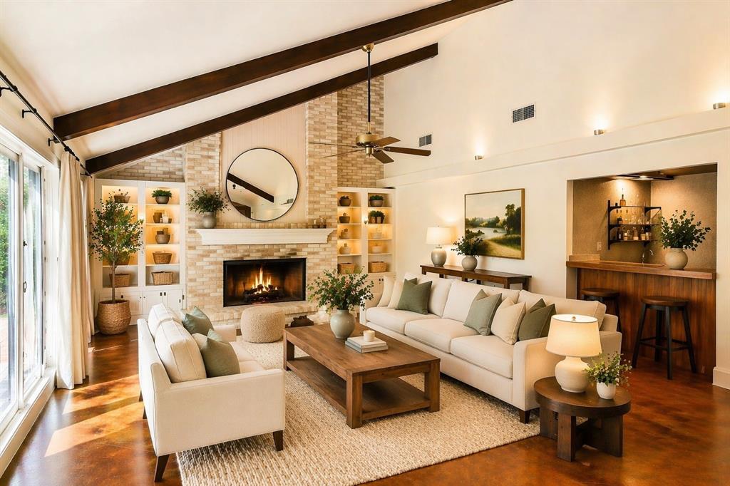 2405 Springpark Way Richardson, TX 75082 - Photo 6 of 40 Family room virtually staged