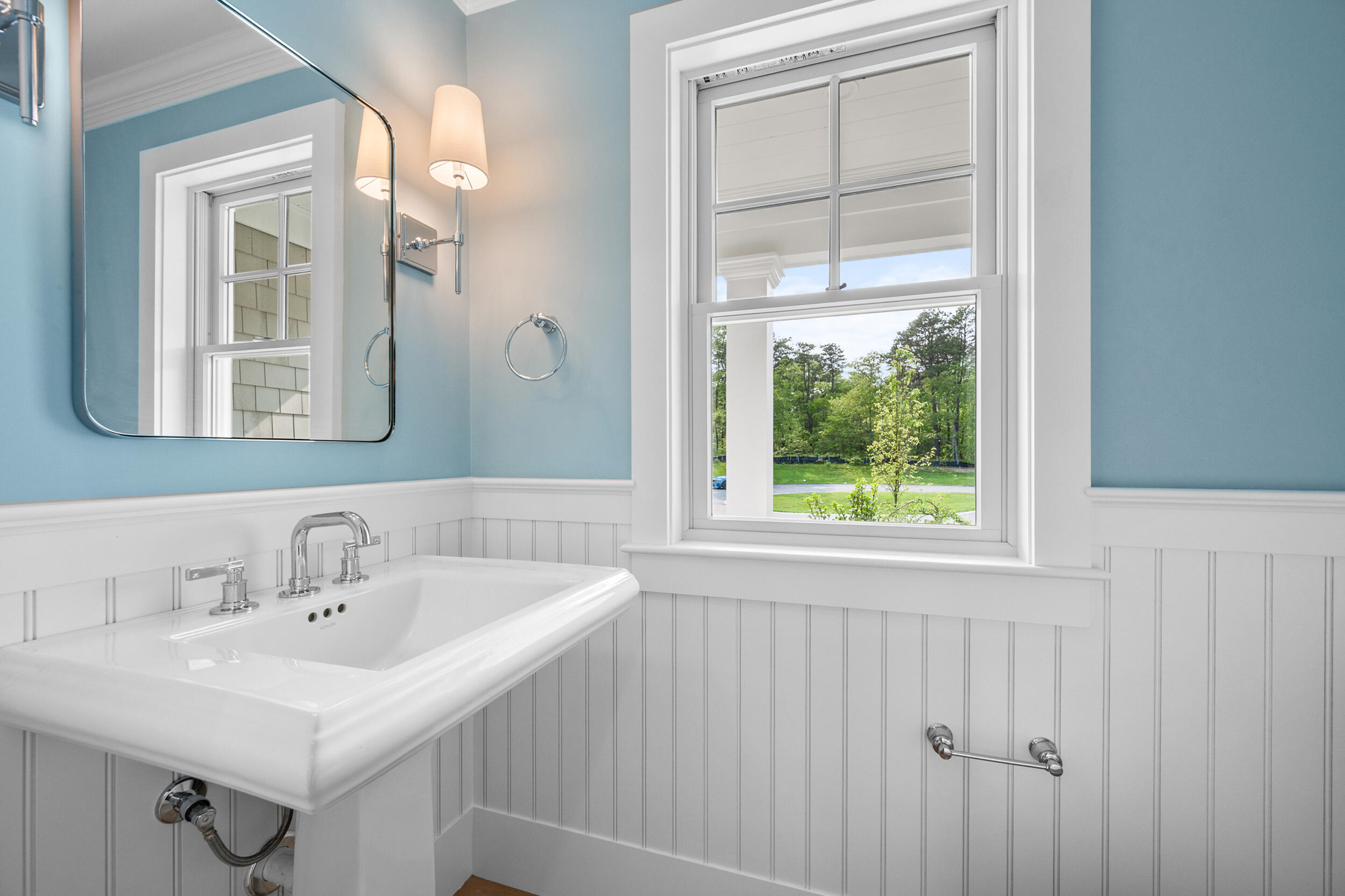 12 Turtle Run Harwich, MA 02645 - Photo 16 of 38 a bathroom with a sink and a mirror