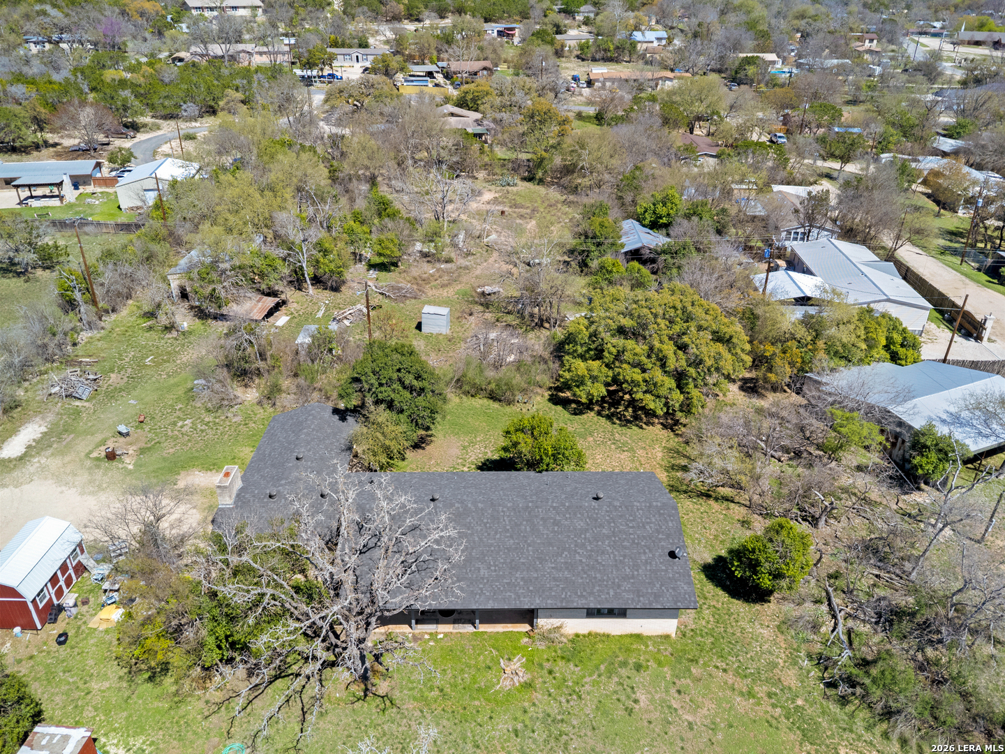 3394 Junction Highway Ingram, TX 78025 - Photo 20 of 28 an aerial view of a house