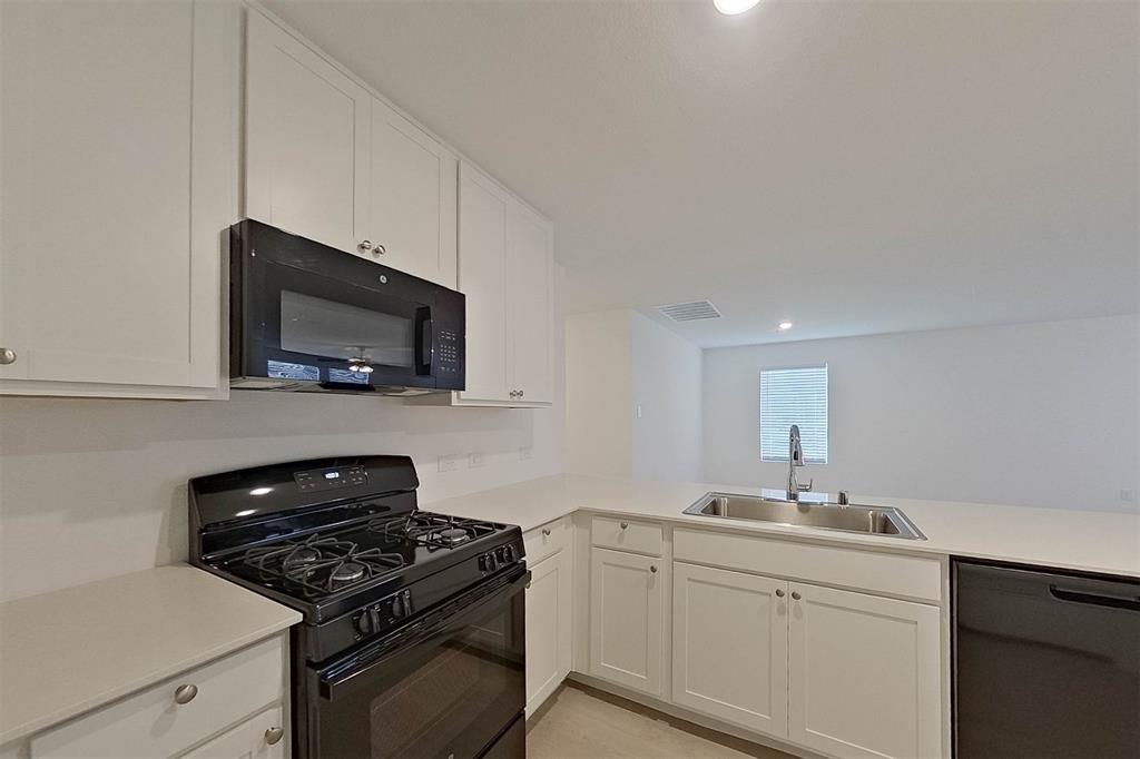 834 Ginkgo Way Princeton, TX 75407 - Photo 2 of 27 a kitchen with a sink stove and microwave