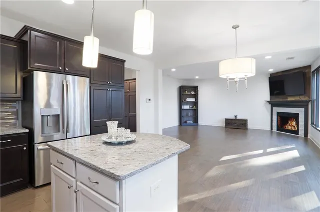 a backyard of a house with seating space