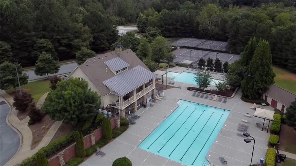 22 Watervine Court Dallas, GA 30132 - Photo 73 of 90 an aerial view of a house swimming pool and outdoor seating