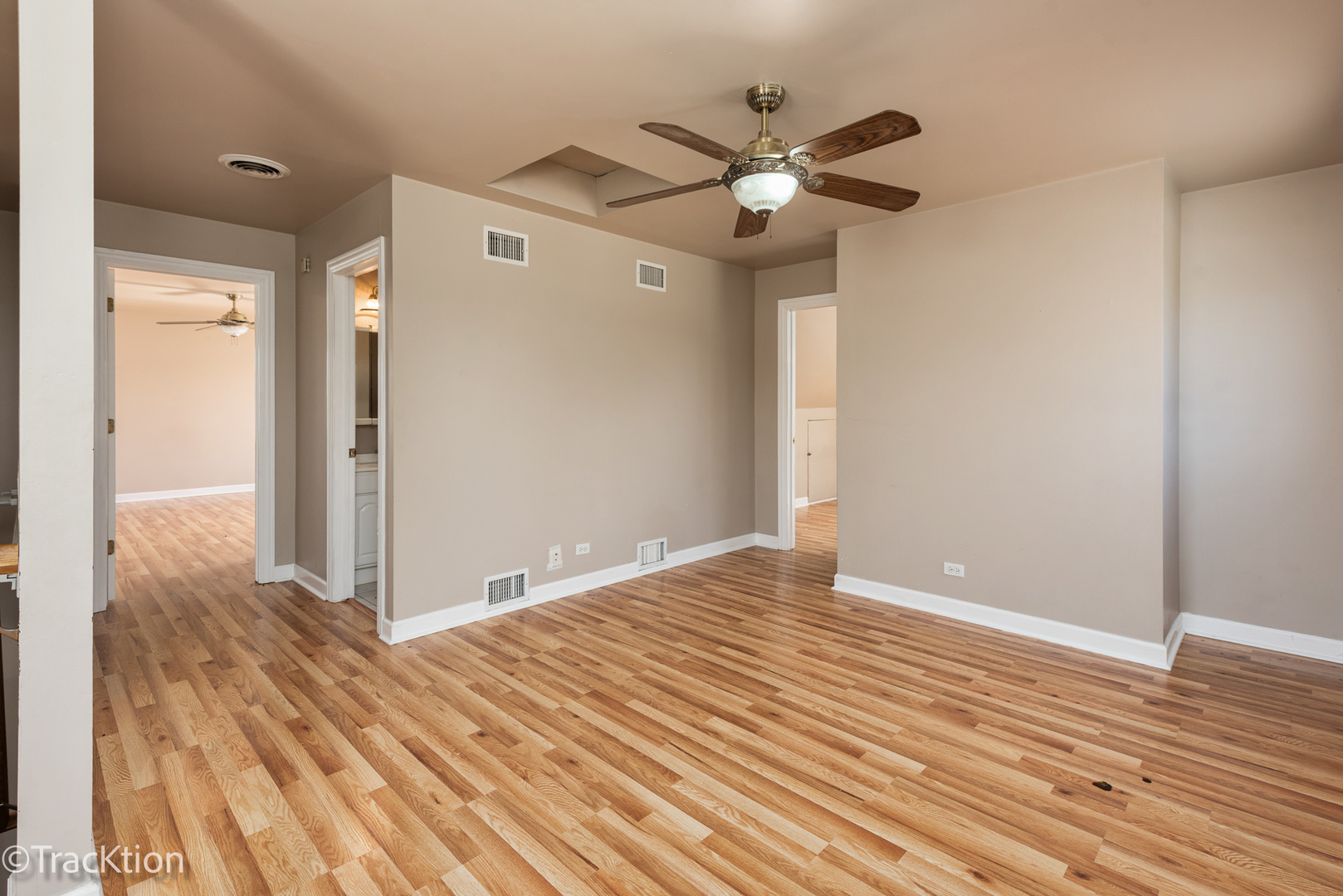 8829 Skyline Drive Burr Ridge, IL 60527 - Photo 14 of 32 wooden floor in an empty room with a window