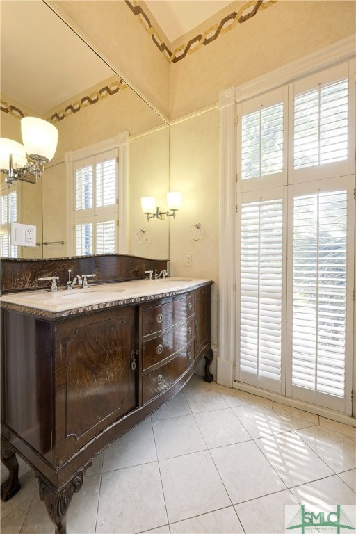 612 Barnard Street Savannah, GA 31401 - Photo 45 of 50 Vintage vanity in Primary Suite bathroom