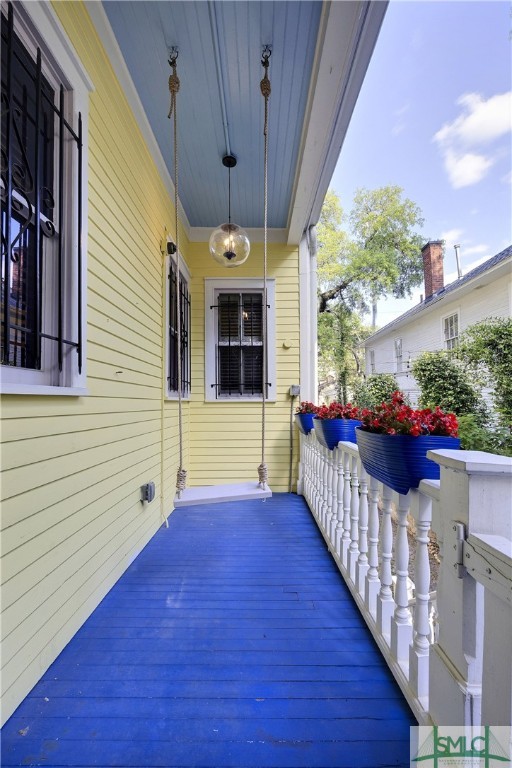 612 Barnard Street Savannah, GA 31401 - Photo 46 of 50 Side porch near back of house