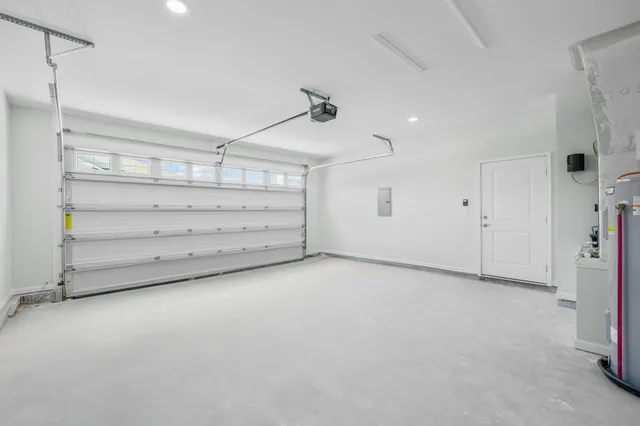 a view of an empty room with closet