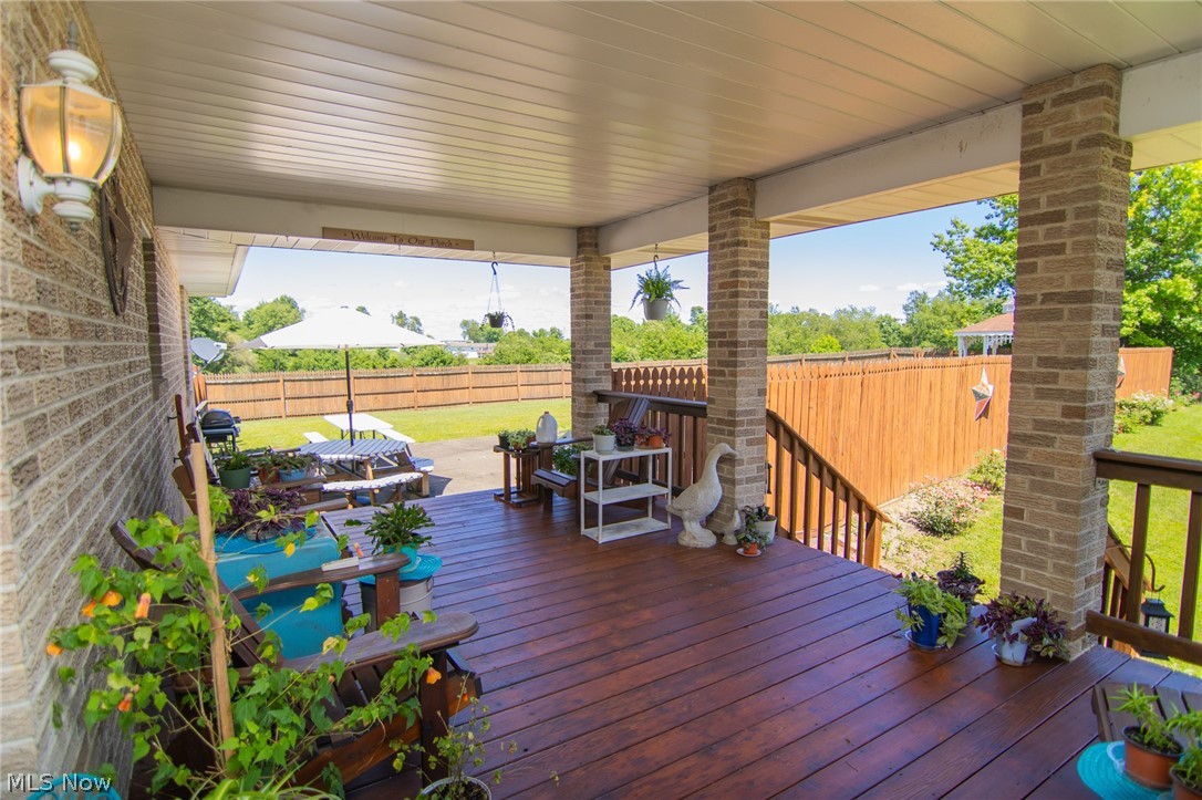 61173 Crozier Ridge Road Bellaire, OH 43906 - Photo 28 of 36 Covered Back Porch