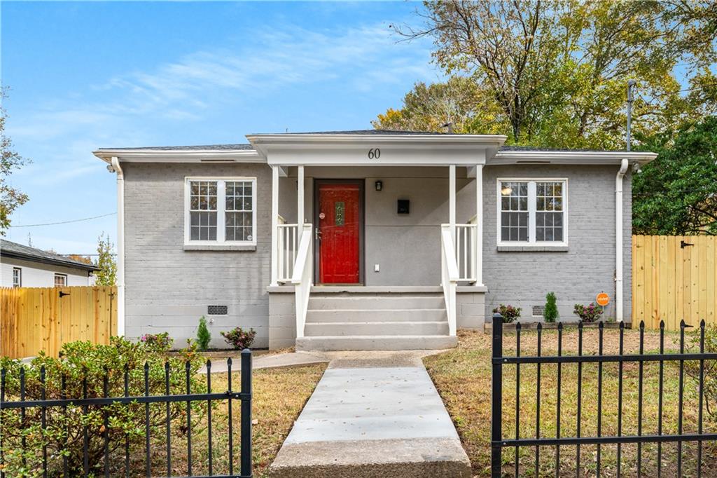 60 Cleveland Street Southeast Atlanta, GA 30316 - Photo 1 of 1 front view of a house with a porch
