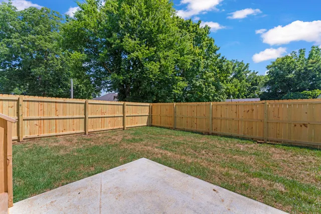 a view of backyard with yard