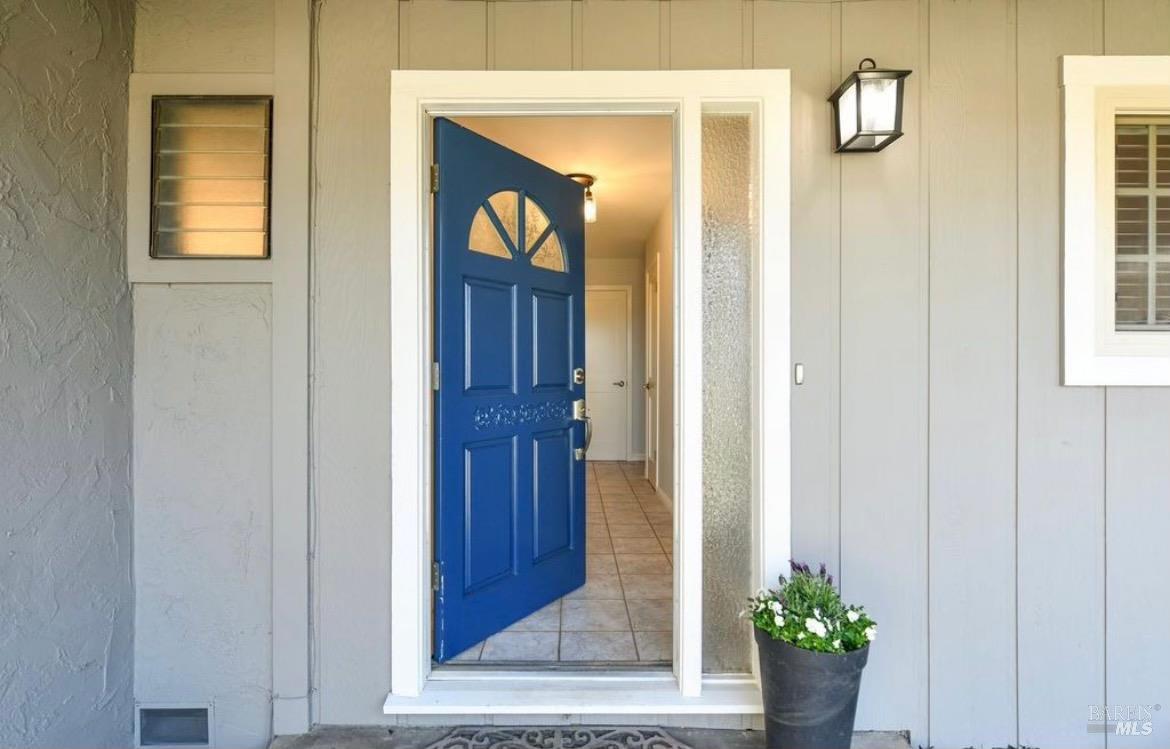 a view of front door of a house