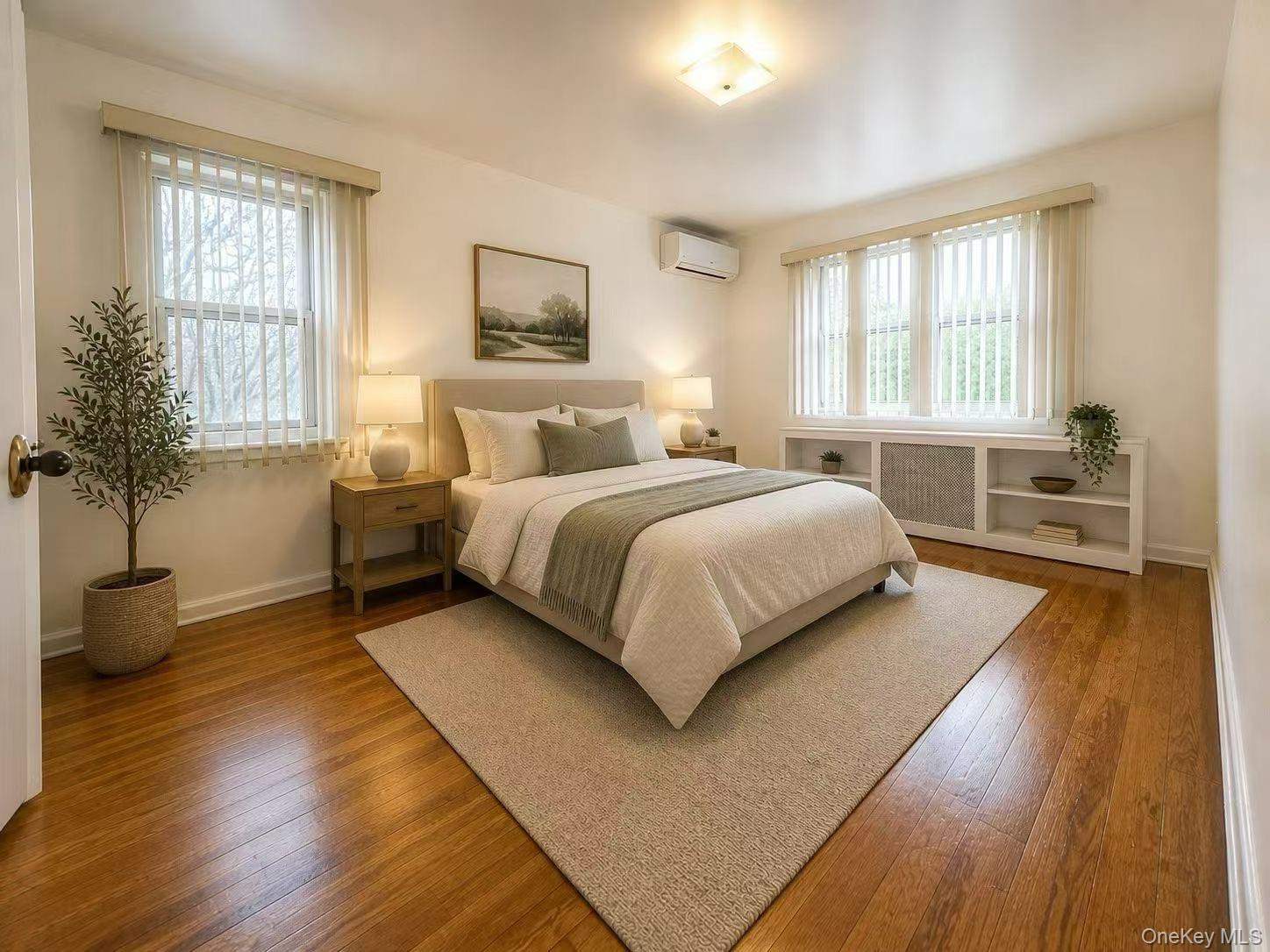 75-01 167th Street Queens, NY 11366 - Photo 6 of 10 a bedroom with a bed and wooden floor