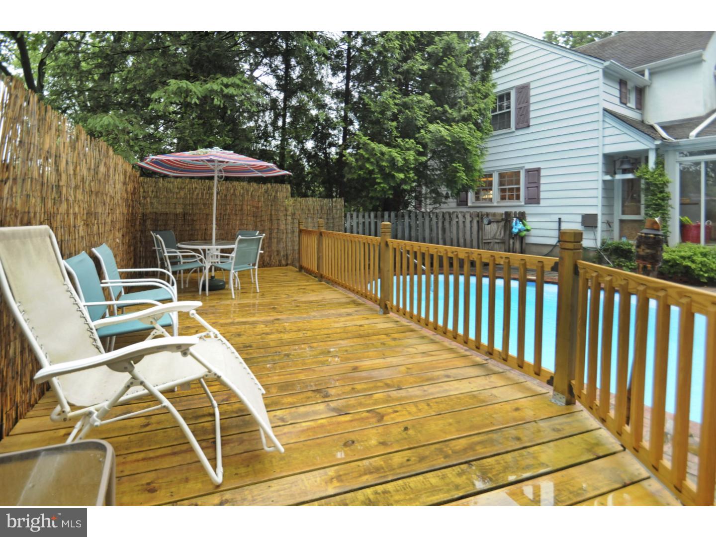 7708 Oak Lane Road Cheltenham, PA 19012 - Photo 20 of 32 Deck overlooks pool