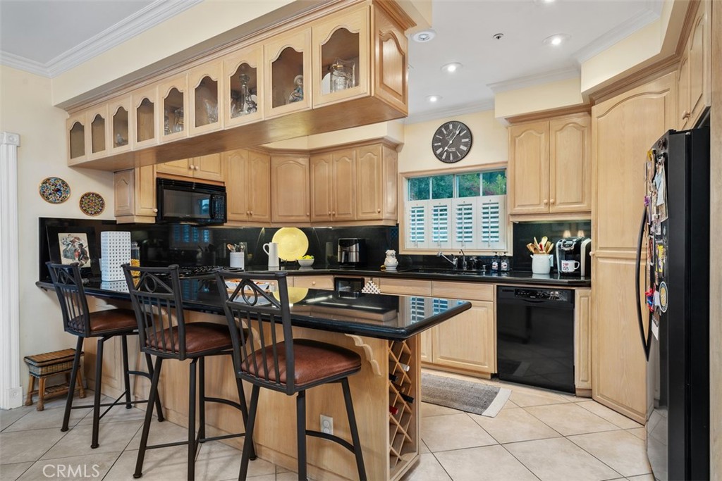315 Old Ranch Road Sierra Madre, CA 91024 - Photo 13 of 42 a kitchen with stainless steel appliances granite countertop a stove a sink dishwasher and a refrigerator