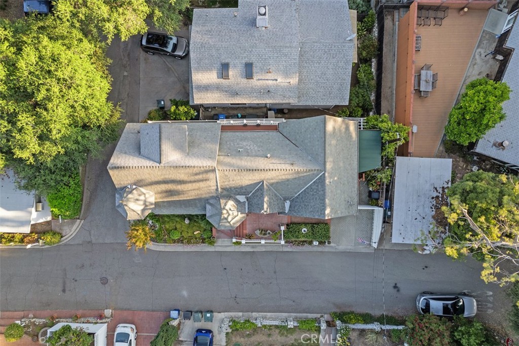 315 Old Ranch Road Sierra Madre, CA 91024 - Photo 34 of 42 an aerial view of a house with a yard and a large tree