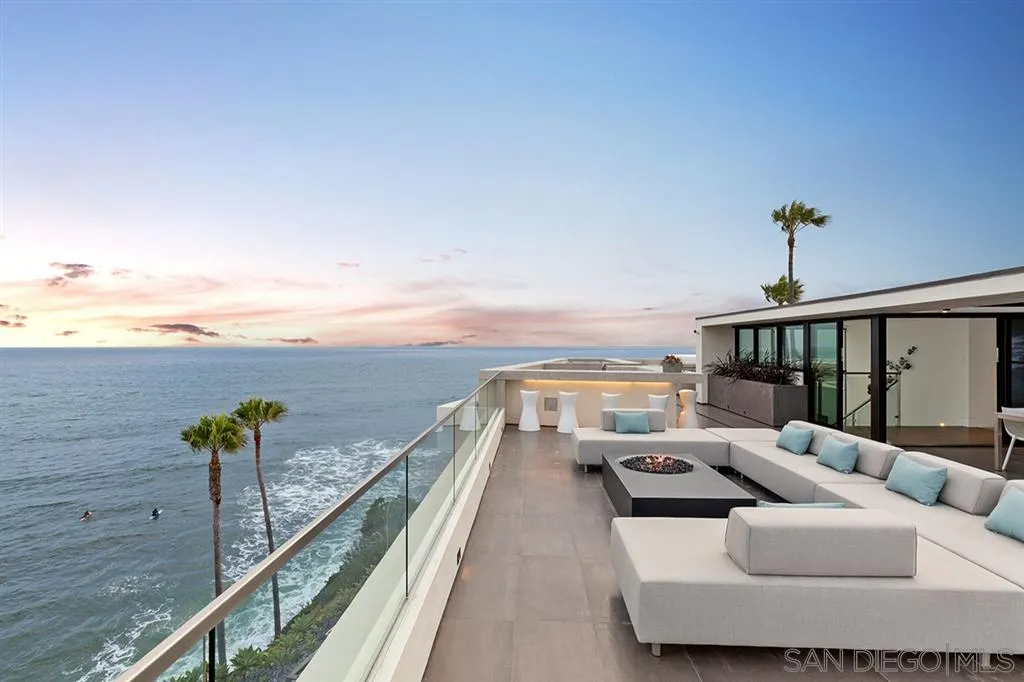 311 Sea Ridge Drive La Jolla, CA 92037 - Photo 22 of 25 a view of roof deck with couches and sky view