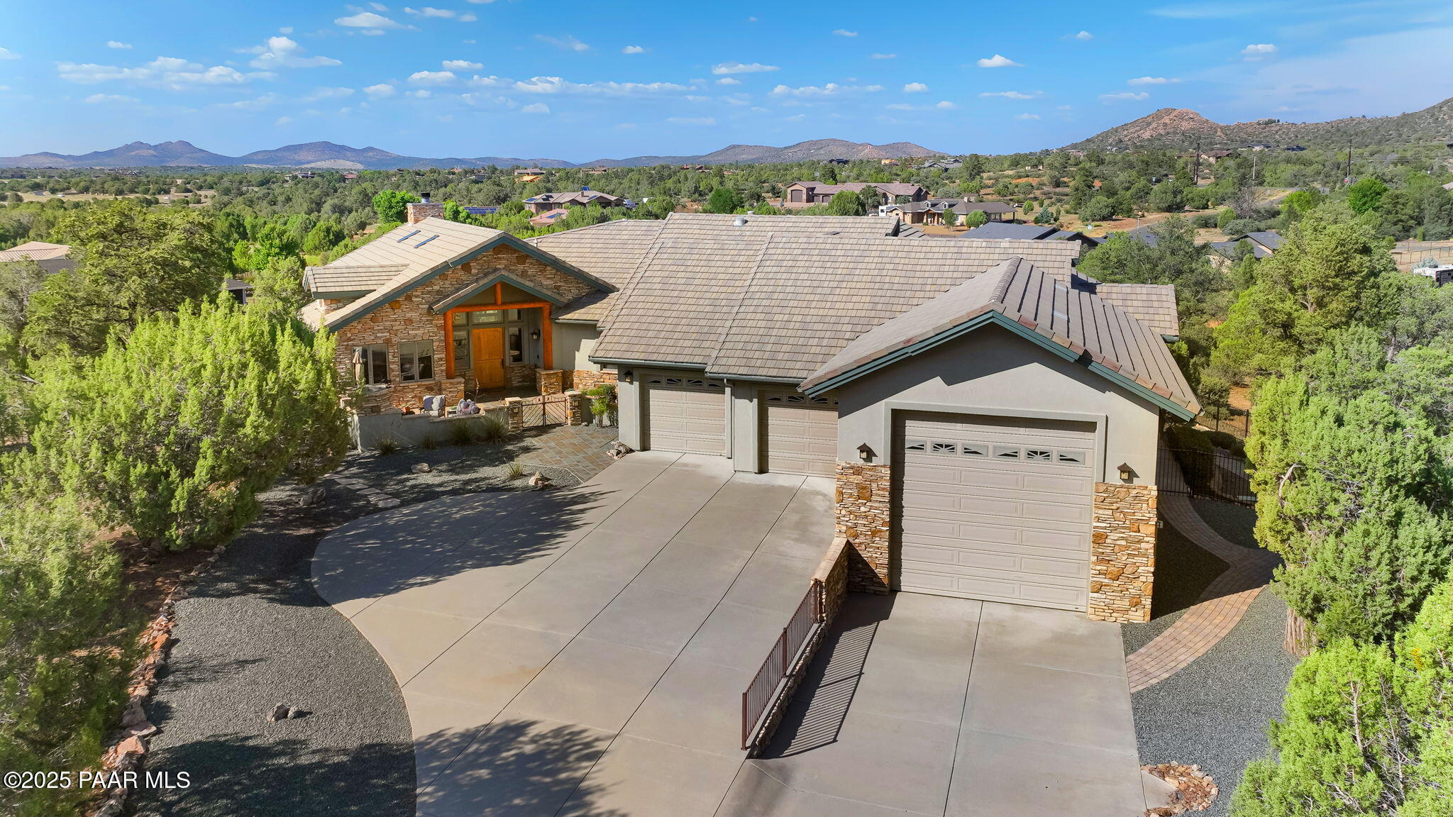 13995 North Thunderbird Road, Unit 74 Prescott, AZ 86305 - Photo 1 of 63 a aerial view of a house with a yard