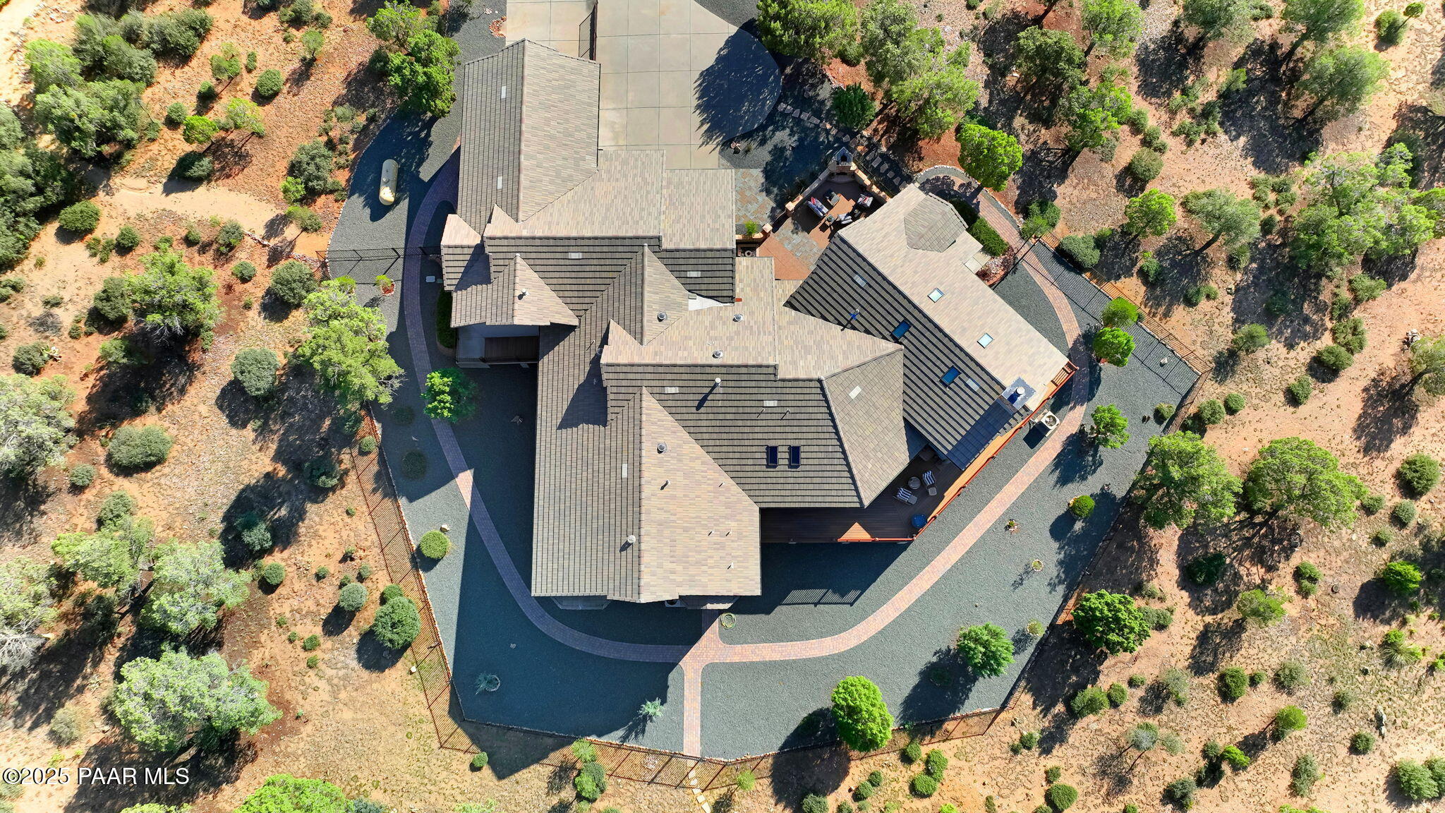 13995 North Thunderbird Road, Unit 74 Prescott, AZ 86305 - Photo 58 of 63 an aerial view of a house with a yard