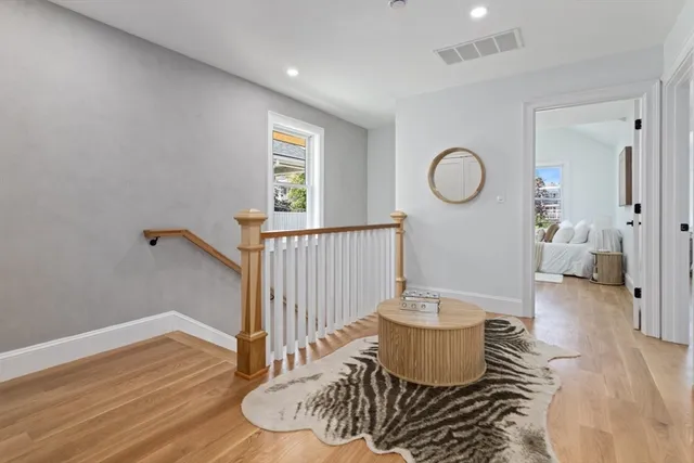 a living room with a couch and a table