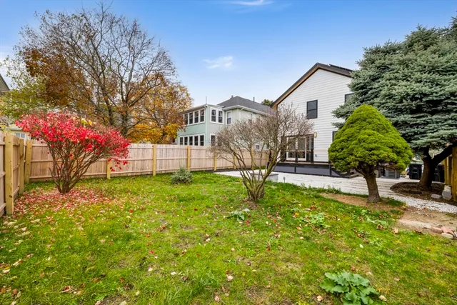 a house view with a garden space
