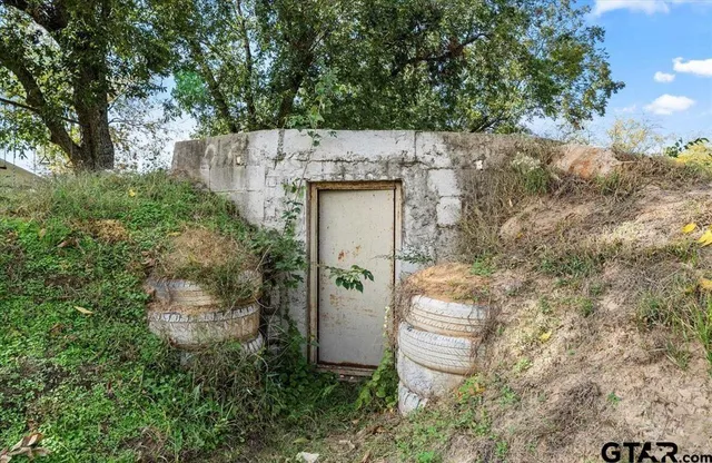 a view of a small yard