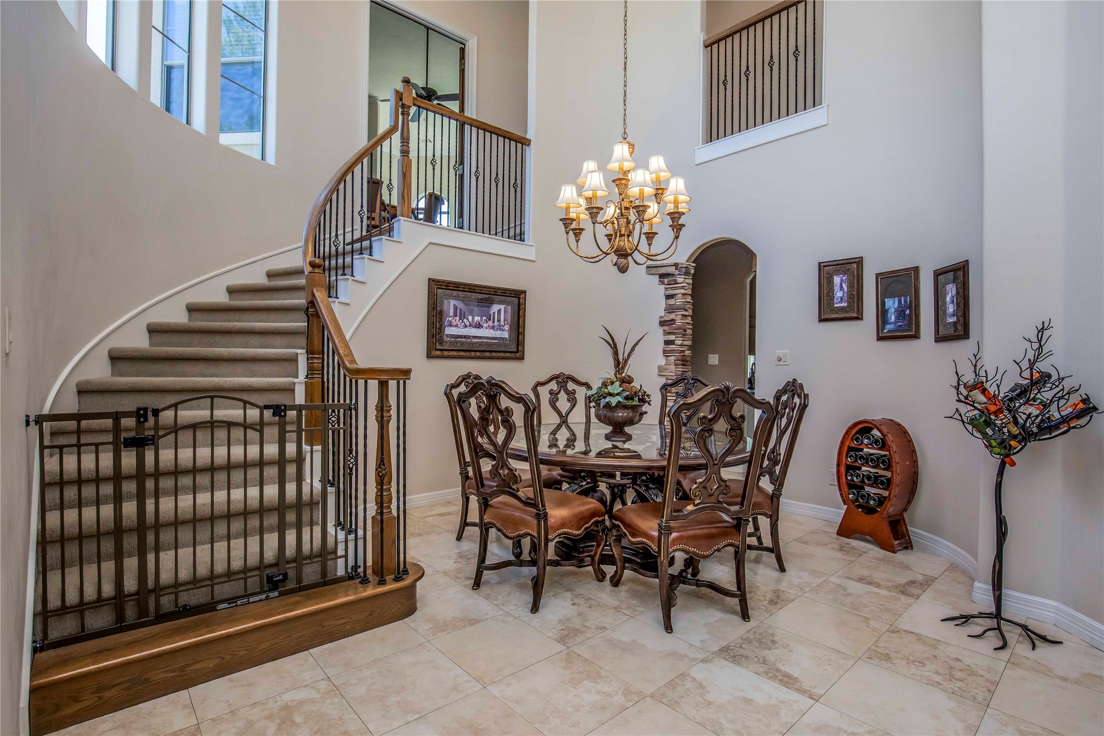 25219 Hideaway Run Drive Spring, TX 77389 - Photo 12 of 45 a view of a dining room with furniture and chandelier