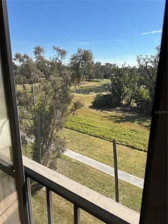 a view of lake from a window