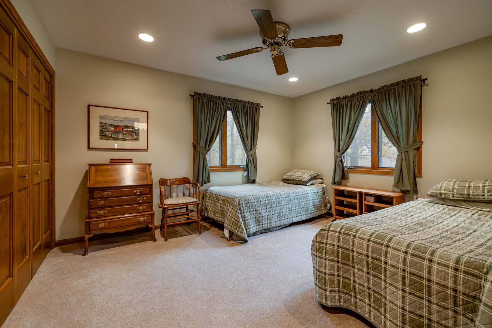 17501 Bishop Road Morrison, IL 61270 - Photo 81 of 167 a bedroom with two beds and painting on the wall