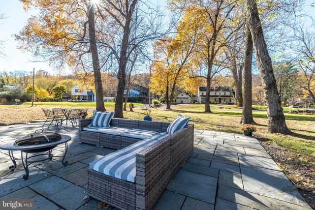 a view of a lake with a mountain in the background