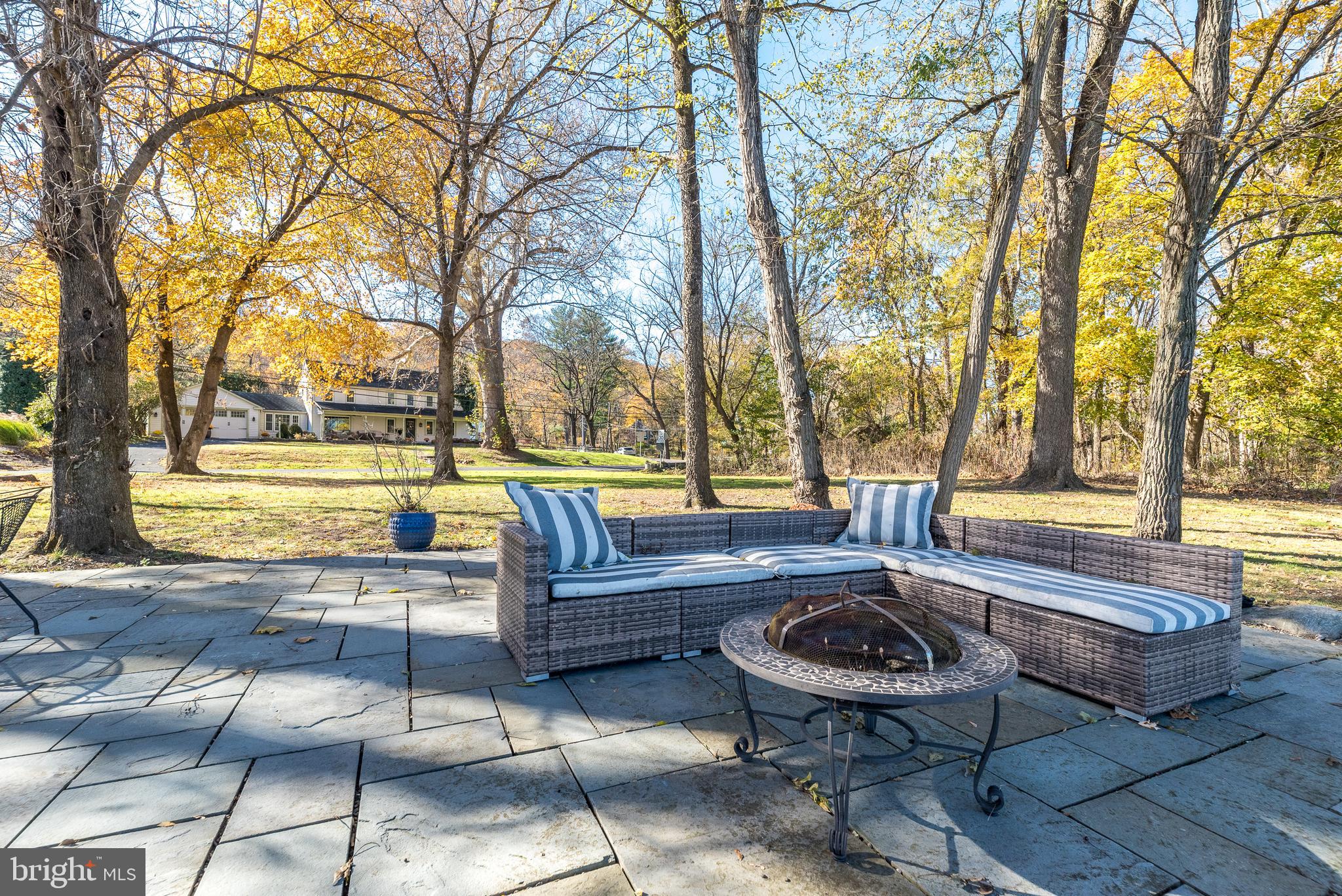 1442 River Road Upper Black Eddy, PA 18972 - Photo 48 of 65 a view of patio with swimming pool and sitting area