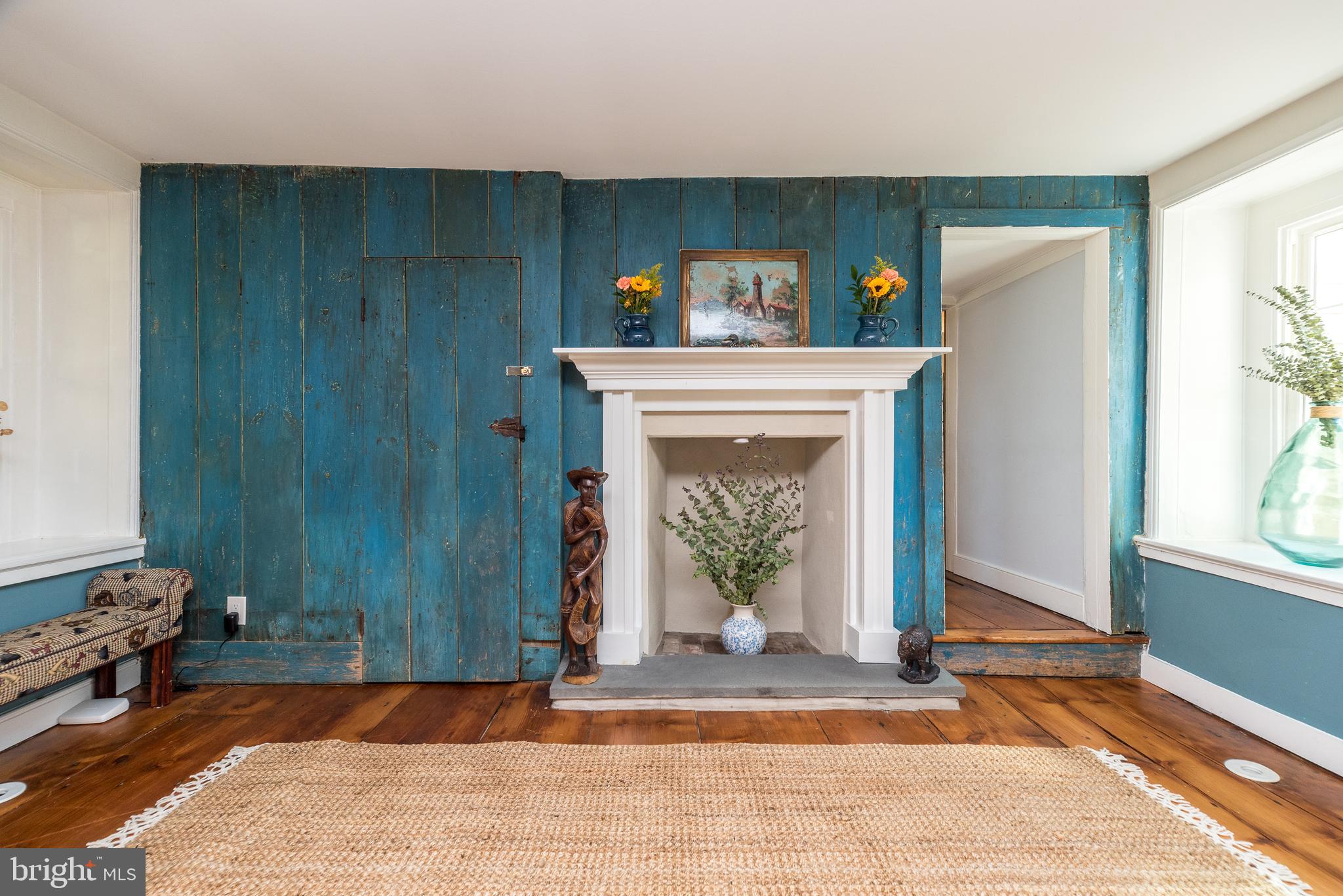 1442 River Road Upper Black Eddy, PA 18972 - Photo 9 of 65 a living room with a fireplace