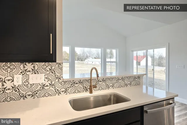 a close view of sink and tap