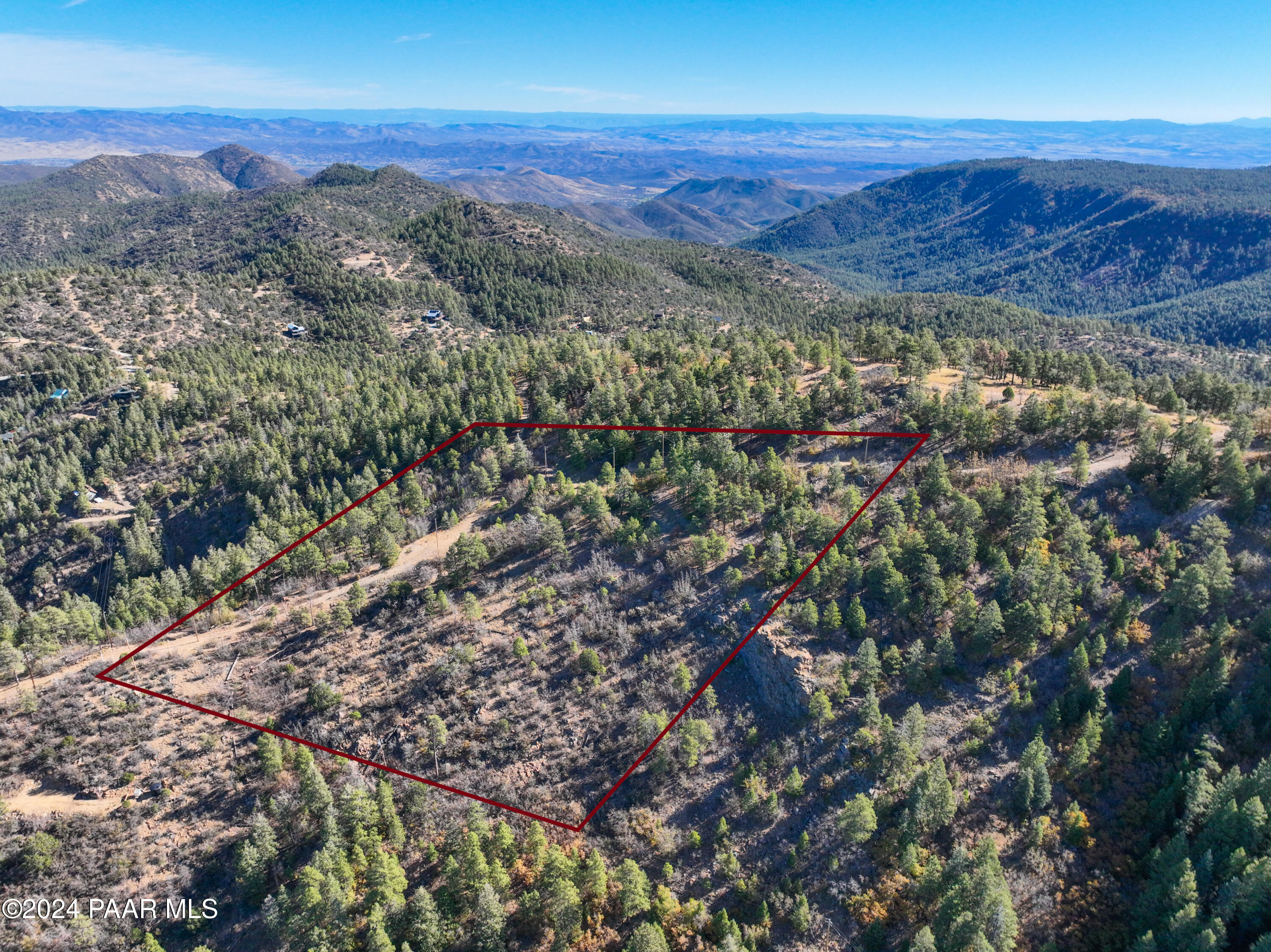 7-xxx South Snowdrift Mine (lot 3) Road Prescott, AZ 86303 - Photo 14 of 38 a view of a city with mountains in the background