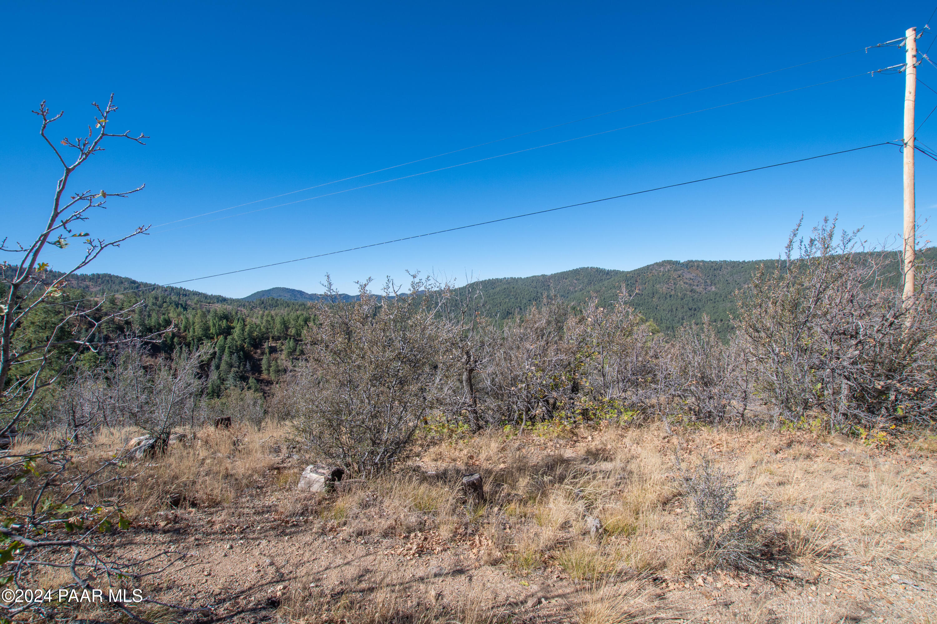 7-xxx South Snowdrift Mine (lot 3) Road Prescott, AZ 86303 - Photo 28 of 38 a view of a dry yard with mountains in the background